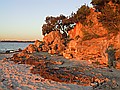 Sunset on Applecross beach.  Good place to walk the dog.